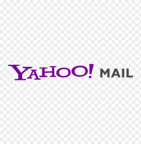 yahoo mail vector logo Isolated Design Element in Clear Transparent PNG