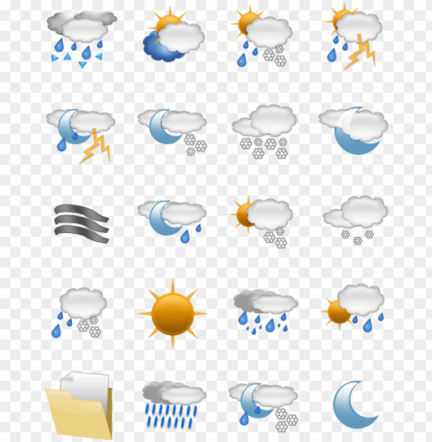 yahoo weather icons - weather icons Isolated PNG on Transparent Background
