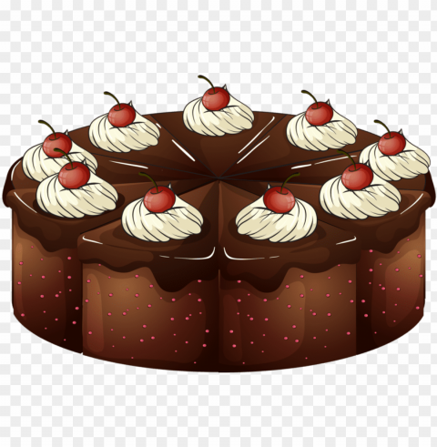 chocolate cake happy birthday High-definition transparent PNG