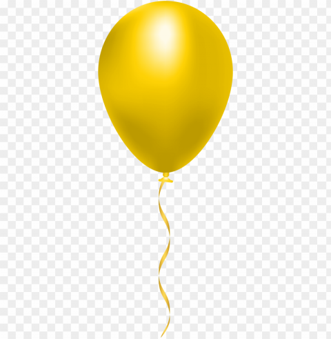 yellow balloon clip art image - yellow balloon clipart PNG images with transparent layer