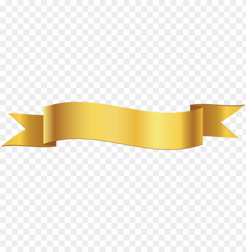 Yellow Banner PNG With Clear Transparency