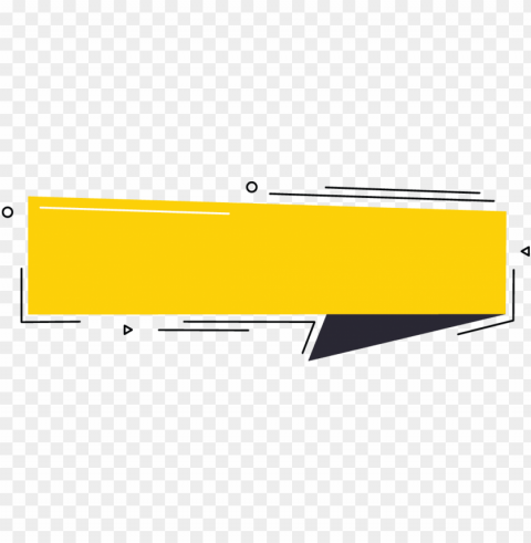 yellow banner with black down right abstract around - yellow and black banner PNG images with transparent elements