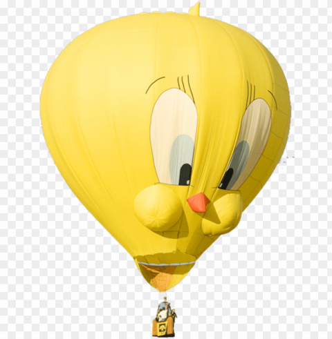yellow bird 800 - hot air balloon image Clear Background PNG Isolated Element Detail