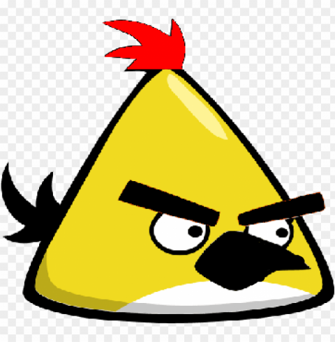 yellow bird angry birds Transparent Background Isolated PNG Illustration