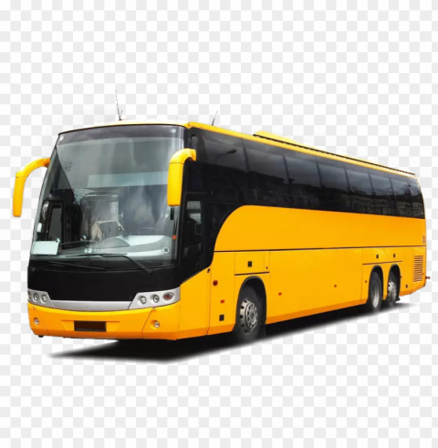 yellow bus multi axle PNG files with alpha channel assortment