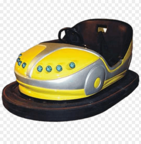 Yellow Dodgem Car PNG Isolated