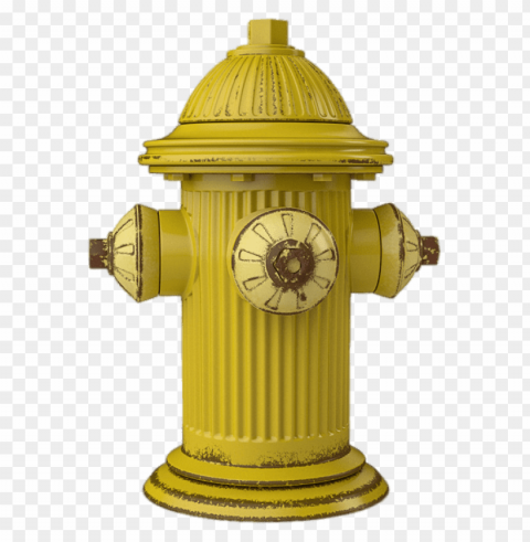 yellow fire hydrant PNG with transparent background for free