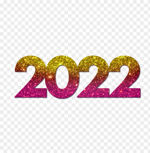 yellow gold & pink glitter 2022 hd PNG files with clear background