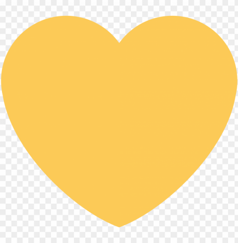 yellow heart sticker by twitterverified account - yellow heart PNG Graphic with Clear Background Isolation