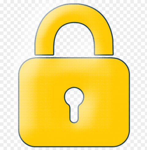 yellow lock icon - yellow lock transparent icon PNG images with clear cutout