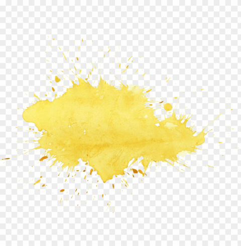 yellow paint splash Clear background PNG graphics
