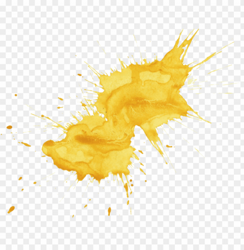 yellow paint splash Clear background PNG images comprehensive package