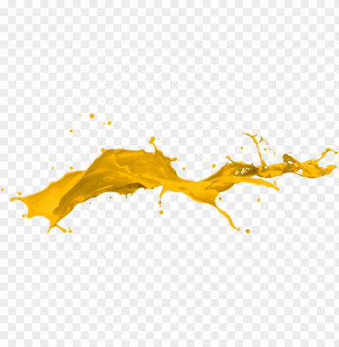 yellow paint splash Clear Background PNG Isolated Design