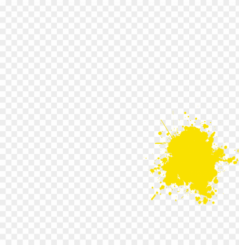 yellow paint splash Clear Background PNG Isolated Illustration