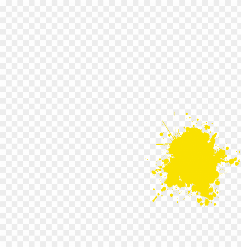 Yellow Paint Splash Clear Background PNG Isolated Illustration