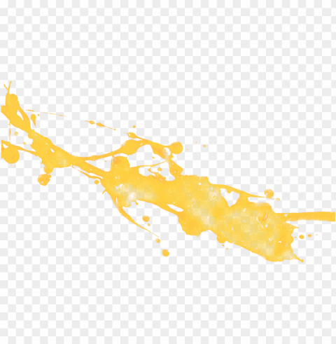 yellow paint splash Clear Background PNG Isolated Item