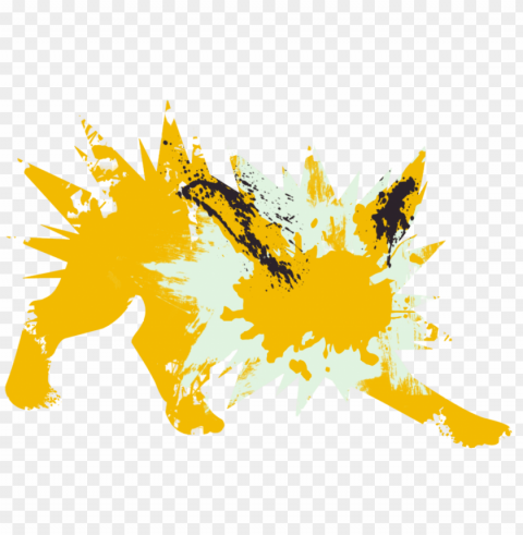 Yellow Paint Splash Clear Image PNG