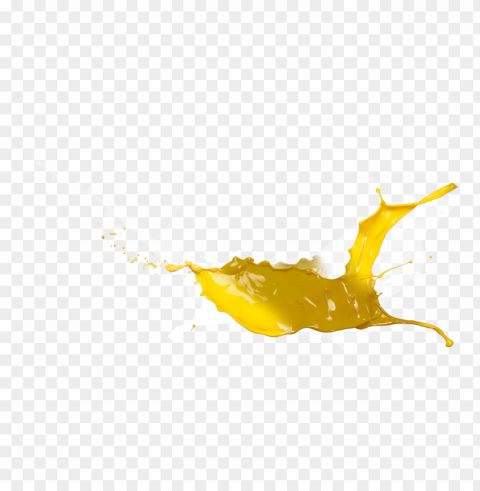 yellow paint splash PNG files with clear background variety