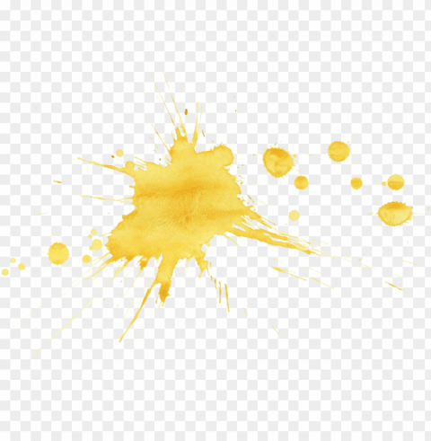 yellow paint splash PNG for blog use
