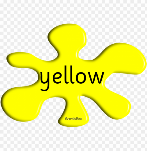 yellow paint splash PNG without watermark free