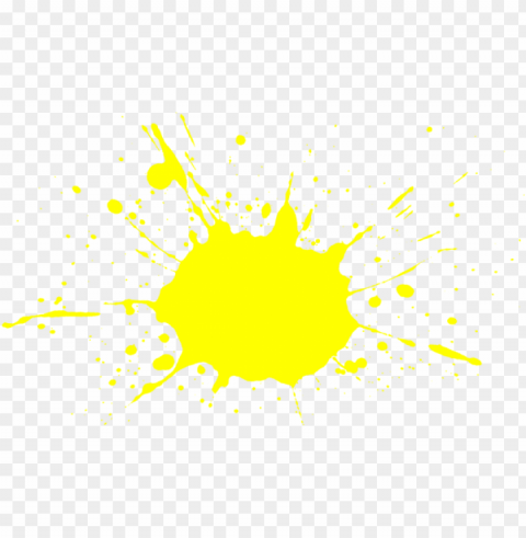 yellow paint splash - yellow paint splatter no Transparent Background Isolated PNG Design Element