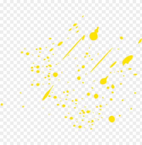 Yellow Paint Splatter Isolated Icon On Transparent Background PNG