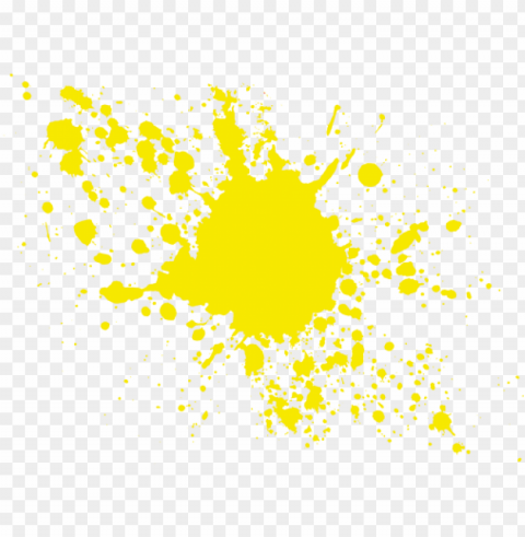 yellow paint - yellow paint splatter Clear Background Isolation in PNG Format