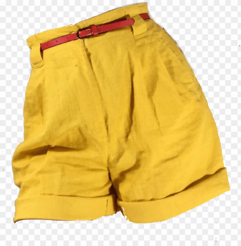 yellow red polyvore moodboard filler shorts - yellow aesthetic clothes PNG graphics with clear alpha channel collection