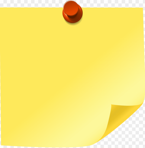 yellow sticky note png clip art - sticky note clipart Transparent image