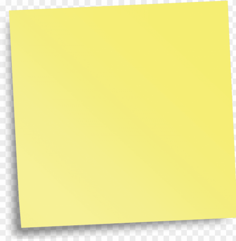 yellow sticky notes image - paper Isolated Graphic on HighQuality Transparent PNG