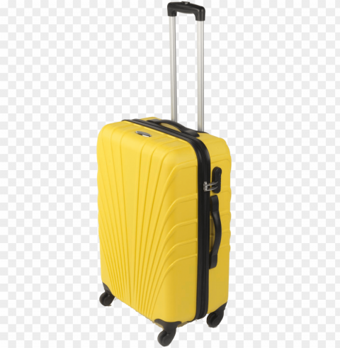 yellow suitcase Transparent background PNG photos