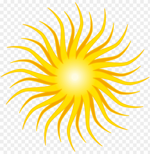 yellow sun round orange rays shine - sun clip art PNG clipart