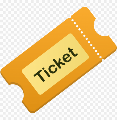 yellow ticket icon PNG Illustration Isolated on Transparent Backdrop