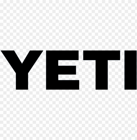 yeti cooler black logo Isolated Item in HighQuality Transparent PNG