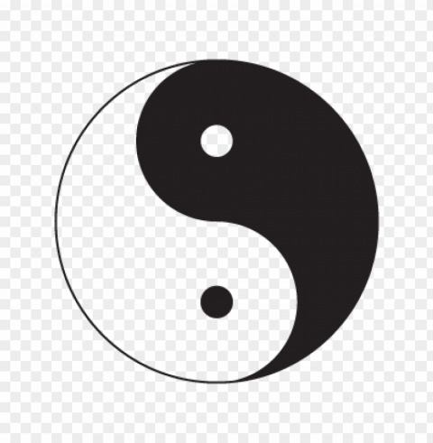 yin & yang logo vector free download PNG Isolated Illustration with Clear Background