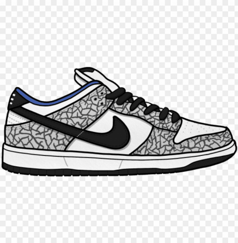 ym shoes clipart kobe shoe - nike shoes illustration ClearCut Background Isolated PNG Art