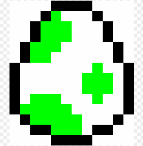 yoshi egg - yoshi egg pixel Isolated Character in Clear Transparent PNG
