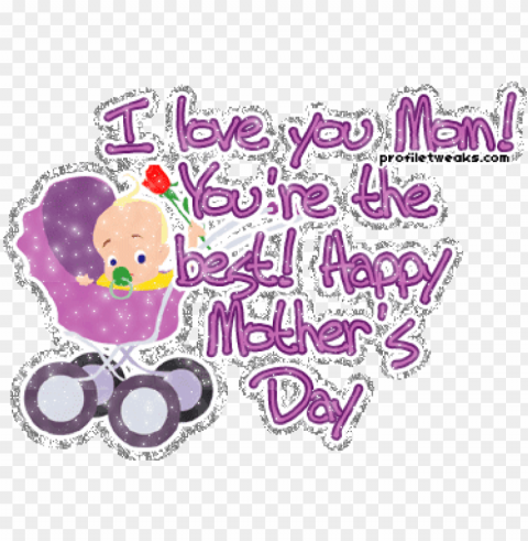 you are the best happy mother's day-dg123387 - mother's day 2017 gif Isolated Artwork on HighQuality Transparent PNG