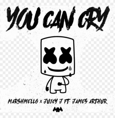 you can cry marshmello Transparent graphics