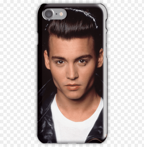 young johnny depp iphone 7 snap case - johnny depp cry baby cast Transparent PNG Isolated Subject