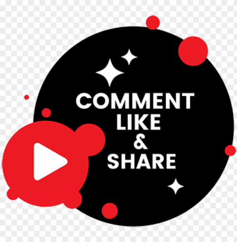youtube comment - like and share youtube Isolated Item in Transparent PNG Format