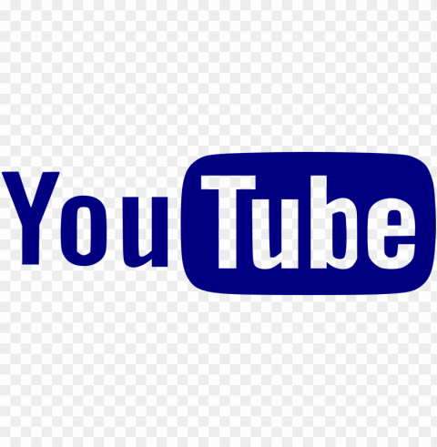 youtube icon internet black- icon youtube biru Transparent PNG Isolated Item with Detail