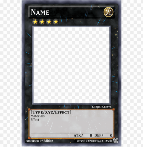 yu gi oh blank card template 6883 - number 39 utopia Transparent PNG Isolated Element PNG transparent with Clear Background ID c45aca12