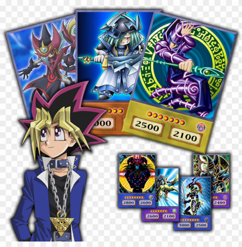 yugi muto deck anime PNG images for merchandise