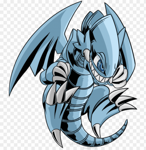 yugioh blue eyes white dragon toon Isolated Object with Transparency in PNG