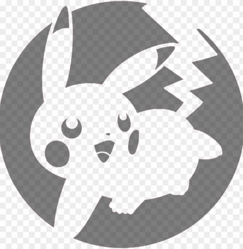 yummy pikachu pokemon stencil for cakes 15641600 - easy pokemon pumpkin stencil Isolated Item on Clear Background PNG