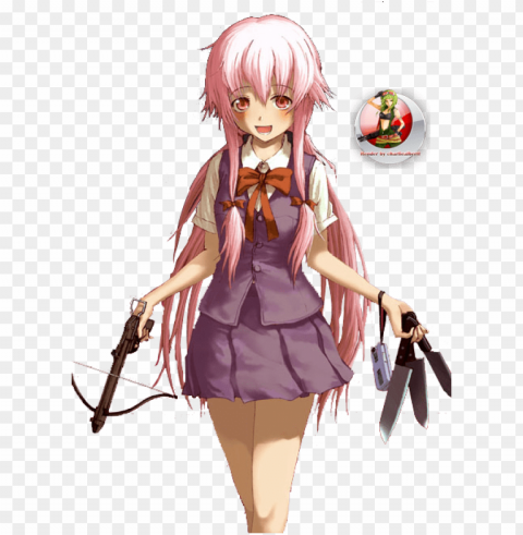 Yuno Gasai Mirai Niki-2 - Yuno Gasai PNG Images With Transparent Canvas Variety