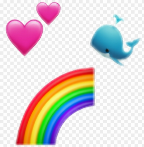 yuppo sticker - iphone emojis rainbow Transparent PNG download