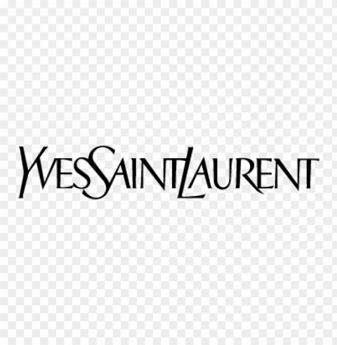 yves saint laurent eps vector logo PNG photo with transparency