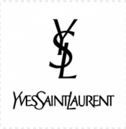 yves saint laurent logo 2018 Clear PNG graphics